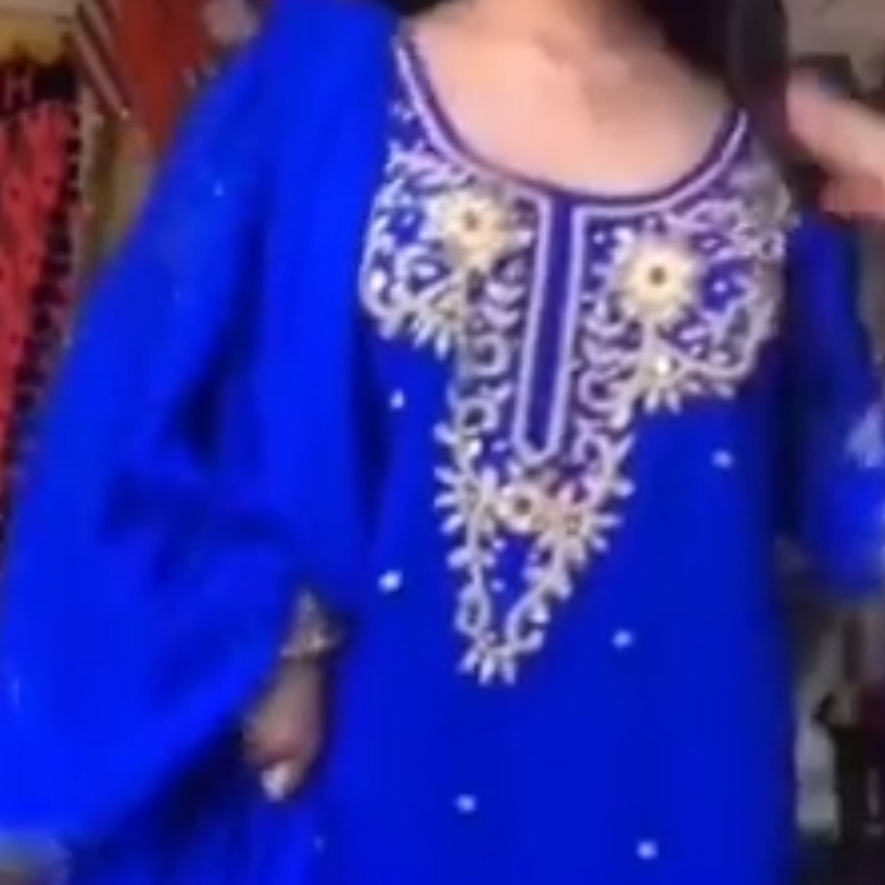 Royal Blue anarkali